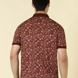 Allen Solly Men Printed Polo Collar T-shirt image 5