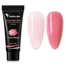 VENALISA UV & LED Colour Change Acrylic Poly Nail Extension Gel 15 g - Shade K57-image-76