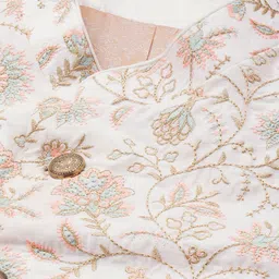 House of Pataudi Jashn Floral Woven Design Zari Work Sherwani Set image 2