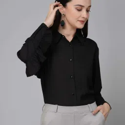 Style Quotient Black Regular Fit Shirt image 1