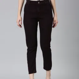 showoffff SHOWOFF Violet Denim Regular Fit Mid Rise Jeans image 1