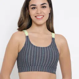 Clovia Grey Non Wired Padded Sports Bra-image-60