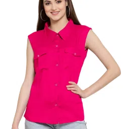 PATRORNA Pink Regular Fit Shirt image 1