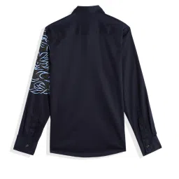 Charchit Boys Navy Comfort Fit Shirt image 1