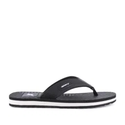 Sparx Men's Black Flip Flops image 1