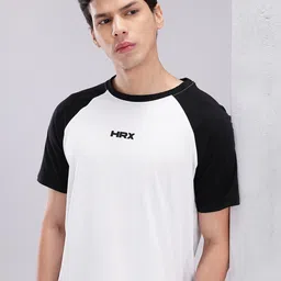 HRX by Hrithik Roshan Contrast Raglan Sleeve Lifestyle T-shirt-picture-34
