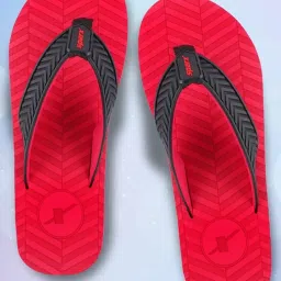 Sparx Men's Red Flip Flops image 1