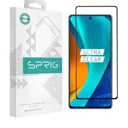Sprig Edge To Edge Tempered Glass for iQOO Z9X (Pack of 1) image 1