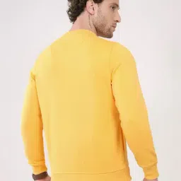 Monte Carlo Yellow Regular Fit Printed Sweatshirt image 2