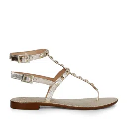 Saint G Women's Irene Silver Ankle Strap Sandals image 1