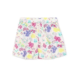 H by Hamleys Kids White Floral Print Shorts image 1