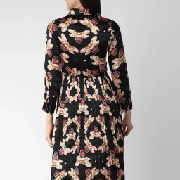 StyleStone Black Printed A Line Dress image 2