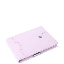 THE HOLISTIK Instant Access Pink Casual Leather Money Clip Wallet for Men image 1