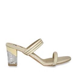 Jove Women's Gold Casual Sandals image 1