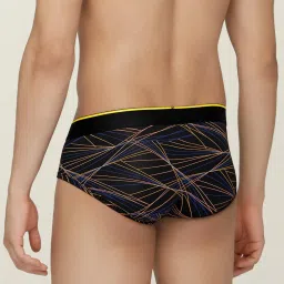 XYXX Black & Yellow Printed Briefs image 2