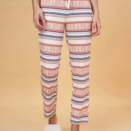 Dreamz by Pantaloons White Cotton Printed Pyjamas image 1