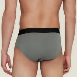 XYXX Grey Regular Fit Briefs image 2