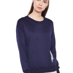 Belle Fille Navy Patchwork Sweatshirt-picture-24