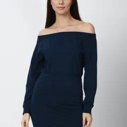 Forever 21 Navy Regular Fit A Line Dress image 1