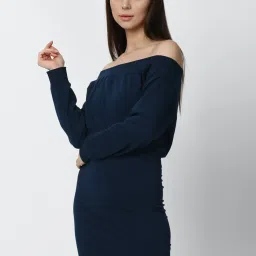 Forever 21 Navy Regular Fit A Line Dress image 3