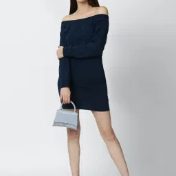 Forever 21 Navy Regular Fit A Line Dress image 4