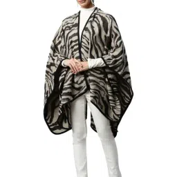 Global Republic Beige Animal Printed Cape-image-28