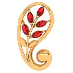 P.C. Chandra Jewellers 18k Yellow Gold Unique Pattern Pendant image 1
