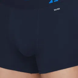 XYXX Navy Regular Fit Trunks image 4