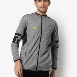 Campus Sutra Grey Regular Fit Sports Jacket image 1
