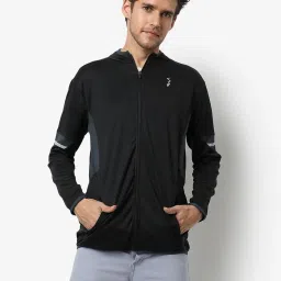Campus Sutra Charcoal Grey Regular Fit Sports Jacket image 1