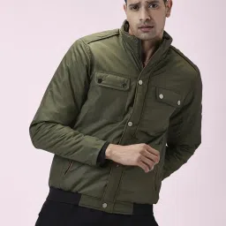 Urban Ranger By Pantaloons Olive Green Regular Fit Jacket image 1