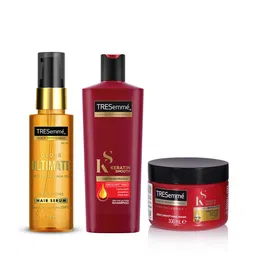 TRESemme Set of Keratin Smooth Pro Collection Shampoo+Hair Mask+Gloss Ultimate Hair Serum-picture-29