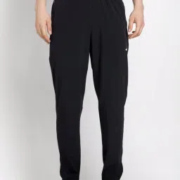 Adidas Black Regular Fit Printed Sports Trackpants image 1