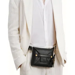 Hidesign SAHARA Black Solid Small Pouch image 1