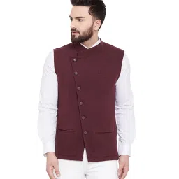 Hypernation Burgundy Cotton Jacket image 1