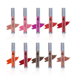 KINDED Liquid Lip Colour Set, Pack of 10 image 1