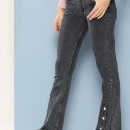 Aarika Girls Black Solid Jeans-picture-22