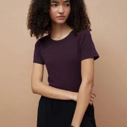 Fame Forever By Lifestyle Purple Regular Fit Top image 1