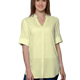 PATRORNA Cream Regular Fit Shirt image 1