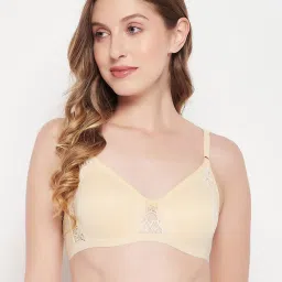 Clovia Beige Full Coverage Padded T-Shirt Bra image 1
