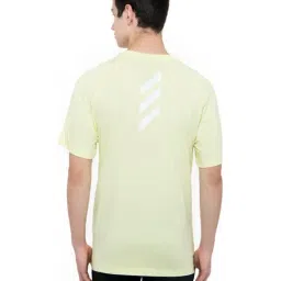 Adidas M TECH TEE Yellow Tint Regular Fit T-Shirt image 2