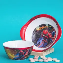 Servewell Spiderman Melamine Bowl With Handle - Set of 2-image-20