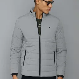 Allen Solly Grey Regular Fit Quilted Jacket image 1