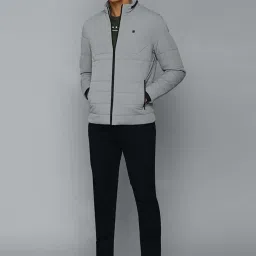 Allen Solly Grey Regular Fit Quilted Jacket image 5