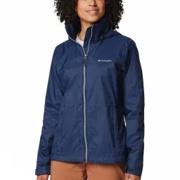 Columbia Collegiate Navy Plain Rain Jacket image 1