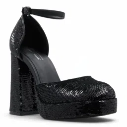 Call It Spring Women's Anabelle Black Ankle Strap Sandals image 1