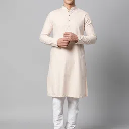 Manthan Men Off White Solid Kurta-picture-12