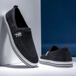 Red Tape Men's Black Casual Loafers image 1