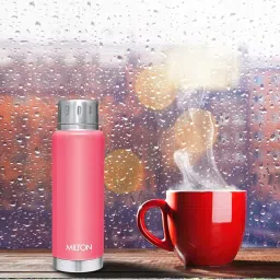Milton Elfin Pink Stainless Steel Thermosteel Bottle (300 ml) - Set of 1 image 1