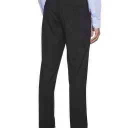 WES Formals by Westside Black Relaxed Fit Trousers image 2